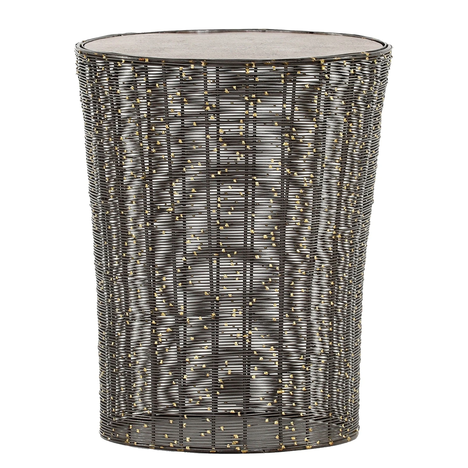 Jack & Alice Beistelltisch Crossett II - Aluminium / Eisen / Messing Antik / Schwarz 1 Jack & Alice Beistelltisch Crossett II - Aluminium / Eisen / Messing Antik / Schwarz