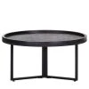 Naturoo Couchtisch Brookwood III - Echtsteinfurnier / Metall - Schiefer / Schwarz