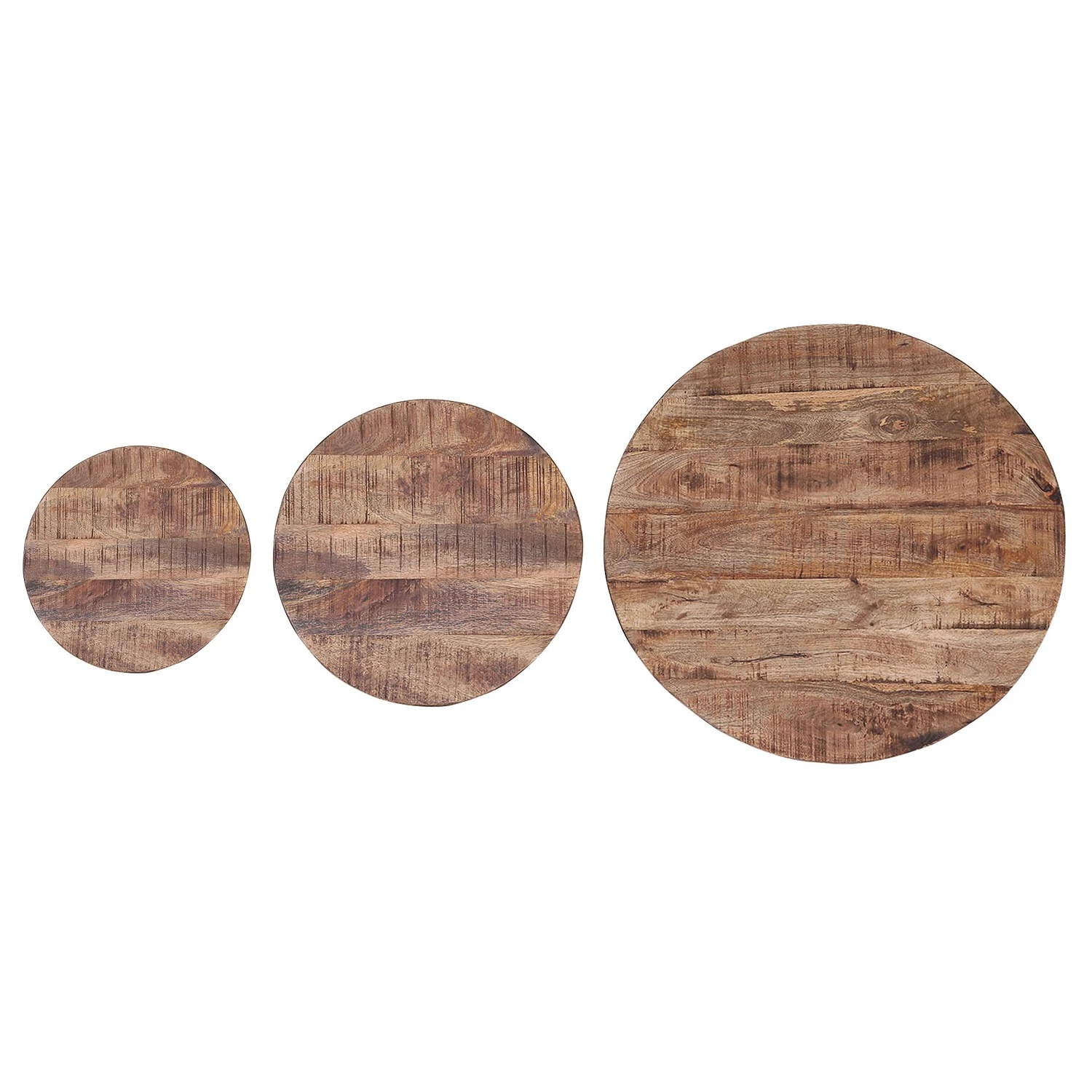 Red Living Beistelltisch Daggett II (3er-Set) - Mango massiv / Metall - Mango / Schwarz 4 Red Living Beistelltisch Daggett II (3er-Set) - Mango massiv / Metall - Mango / Schwarz – Bild 4