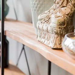 Red Living Regal Toome I - Akazie massiv / Metall - Akazie / Schwarz -Wohnzimmermöbel boutique en ligne 1000211451 200504 13494400188 DETAILS P000000001000211451