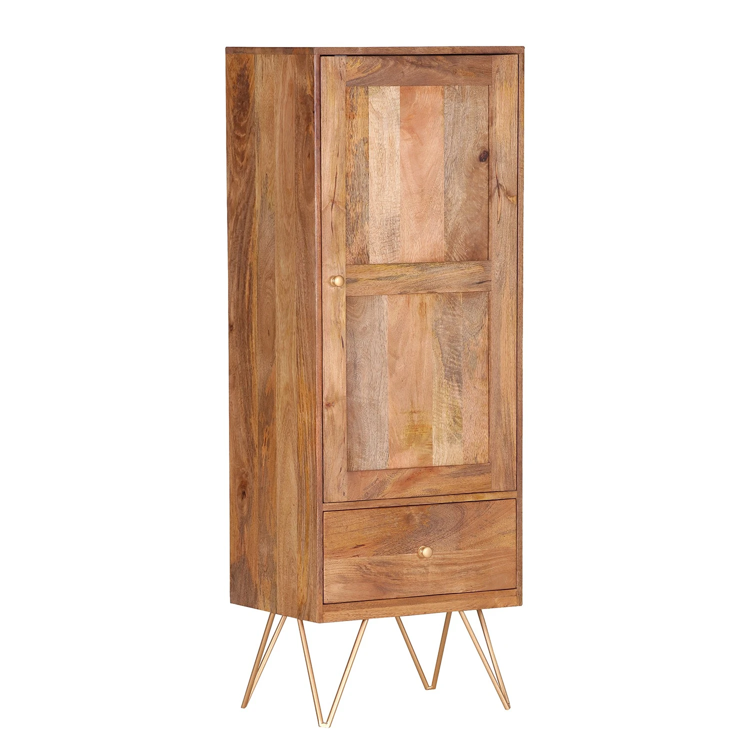 Naturoo Kommode Nyack I - Mango massiv / Wiener Geflecht - Mango / Gold 2 Naturoo Kommode Nyack I - Mango massiv / Wiener Geflecht - Mango / Gold – Bild 2