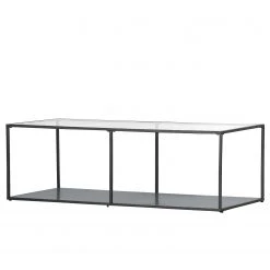 Loftscape Couchtisch Carrabelle I - Glas / Metall - Grau / Anthrazit
