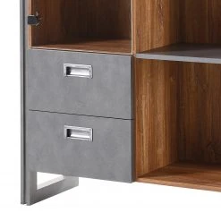 Ars manufacti Regal Marton IV - Eiche Stirling Dekor / Anthrazit -Wohnzimmermöbel boutique en ligne 1000211521 200424 13261600039 DETAILS P000000001000211521