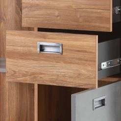 Ars manufacti Regal Marton III - Eiche Stirling Dekor / Anthrazit -Wohnzimmermöbel boutique en ligne 1000211532 200424 13265500125 DETAILS P000000001000211532