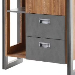 Ars manufacti Regal Marton V - Eiche Stirling Dekor / Anthrazit -Wohnzimmermöbel boutique en ligne 1000211535 200424 13270700152 DETAILS P000000001000211535