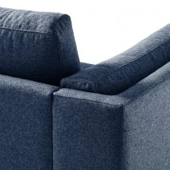 Studio Copenhagen Ecksofa COSO Classic+ mit Longchair - Webstoff Inze: Blau - Breite: 287 cm - Longchair davorstehend links - Chrom glänzend -Wohnzimmermöbel boutique en ligne 1000211866 200811 17012500476 DETAILS P000000001000211866