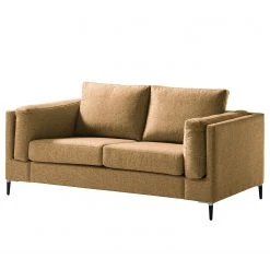 Studio Copenhagen 2-Sitzer Sofa COSO Classic+ - Webstoff Inze: Hellbraun - Schwarz