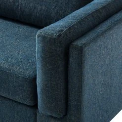 Studio Copenhagen 2,5-Sitzer Sofa COSO Classic+ - Chenille Rufi: Blau - Eiche Dunkel -Wohnzimmermöbel boutique en ligne 1000212738 200825 13135300092 DETAILS P000000001000212738