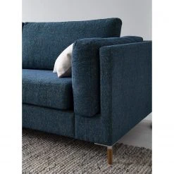 Studio Copenhagen 2,5-Sitzer Sofa COSO Classic+ - Chenille Rufi: Blau - Eiche Dunkel -Wohnzimmermöbel boutique en ligne 1000212738 201008 13380500042 DETAILS P000000001000212738