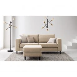 Studio Copenhagen 2,5-Sitzer Sofa COSO Classic - Webstoff Milan: Beige - Buche -Wohnzimmermöbel boutique en ligne 1000213010 201023 11040800059 MOOD DETAILS P000000001000213010 mood