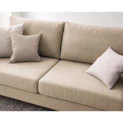 Studio Copenhagen 2,5-Sitzer Sofa COSO Classic - Webstoff Milan: Beige - Buche -Wohnzimmermöbel boutique en ligne 1000213010 201023 11040900061 DETAILS P000000001000213010