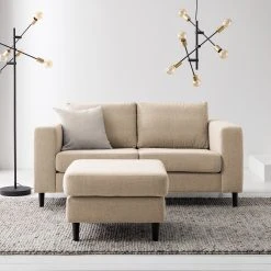 Studio Copenhagen 2-Sitzer Sofa COSO Classic - Webstoff Milan: Beige - Buche 21 Studio Copenhagen 2-Sitzer Sofa COSO Classic - Webstoff Milan: Beige - Buche -Wohnzimmermöbel boutique en ligne 1000213016 201023 11040900071 MOOD DETAILS P000000001000213016 mood