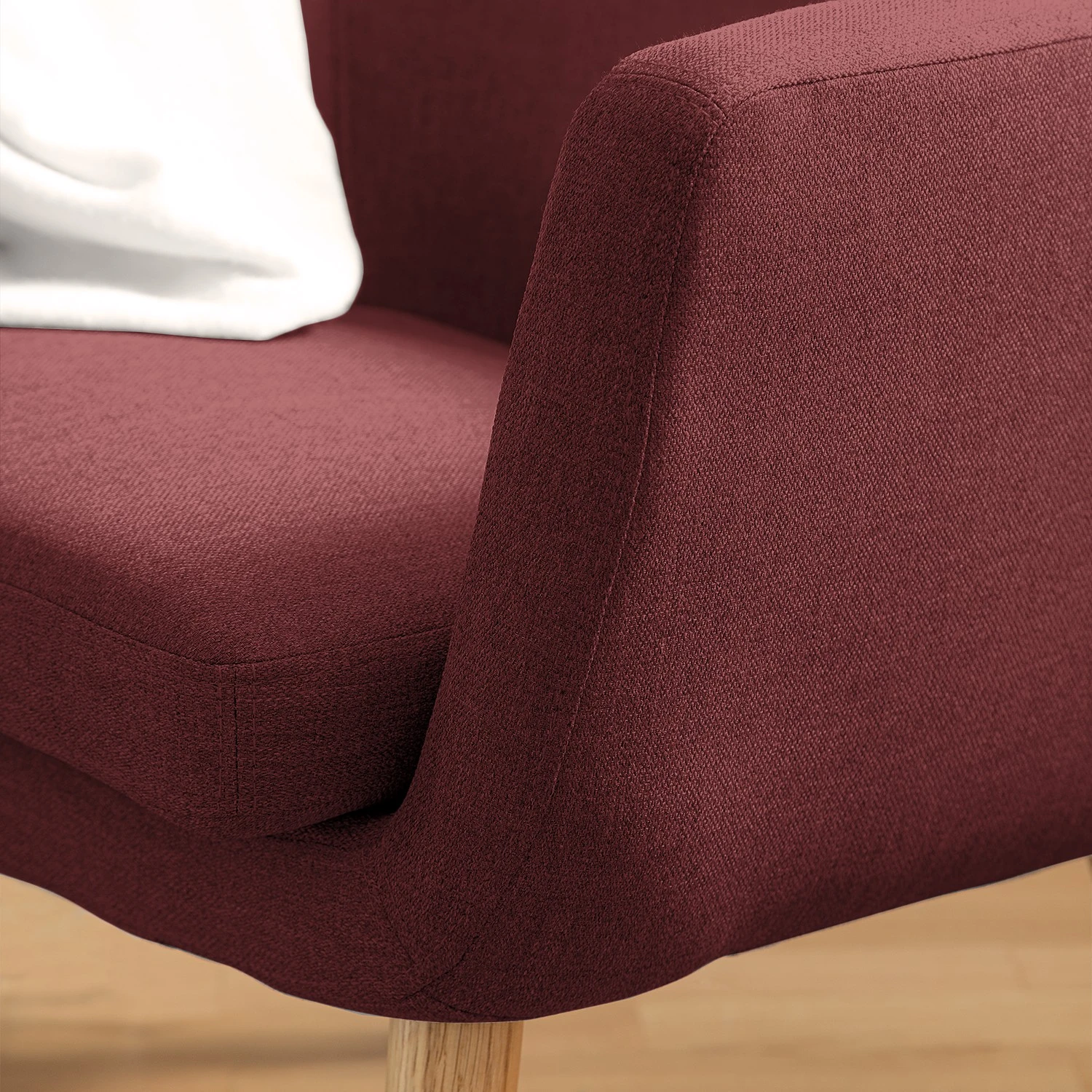 Mørteens Sessel Nicholas - Webstoff - Dunkelrot 12 Mørteens Sessel Nicholas - Webstoff - Dunkelrot – Bild 12