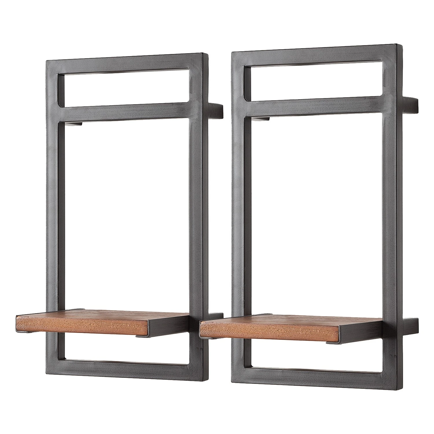 Ars manufacti Wandregal-Set Manchester II (5-teilig) - Akazie massiv / Metall - Akazie / Anthrazit 6 Ars manufacti Wandregal-Set Manchester II (5-teilig) - Akazie massiv / Metall - Akazie / Anthrazit – Bild 6