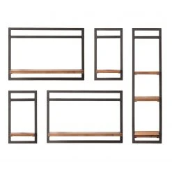 Ars manufacti Wandregal-Set Manchester II (5-teilig) - Akazie massiv / Metall - Akazie / Anthrazit 14 Ars manufacti Wandregal-Set Manchester II (5-teilig) - Akazie massiv / Metall - Akazie / Anthrazit -Wohnzimmermöbel boutique en ligne 1000213198 200713 18103600002 DETAILS P000000001000213198