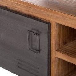 Ars manufacti Wohnkombination Manchester III (3-tlg) - Akazie massiv / Metall - Akazie / Anthrazit -Wohnzimmermöbel boutique en ligne 1000213222 200831 09510400057 DETAILS P000000001000213222