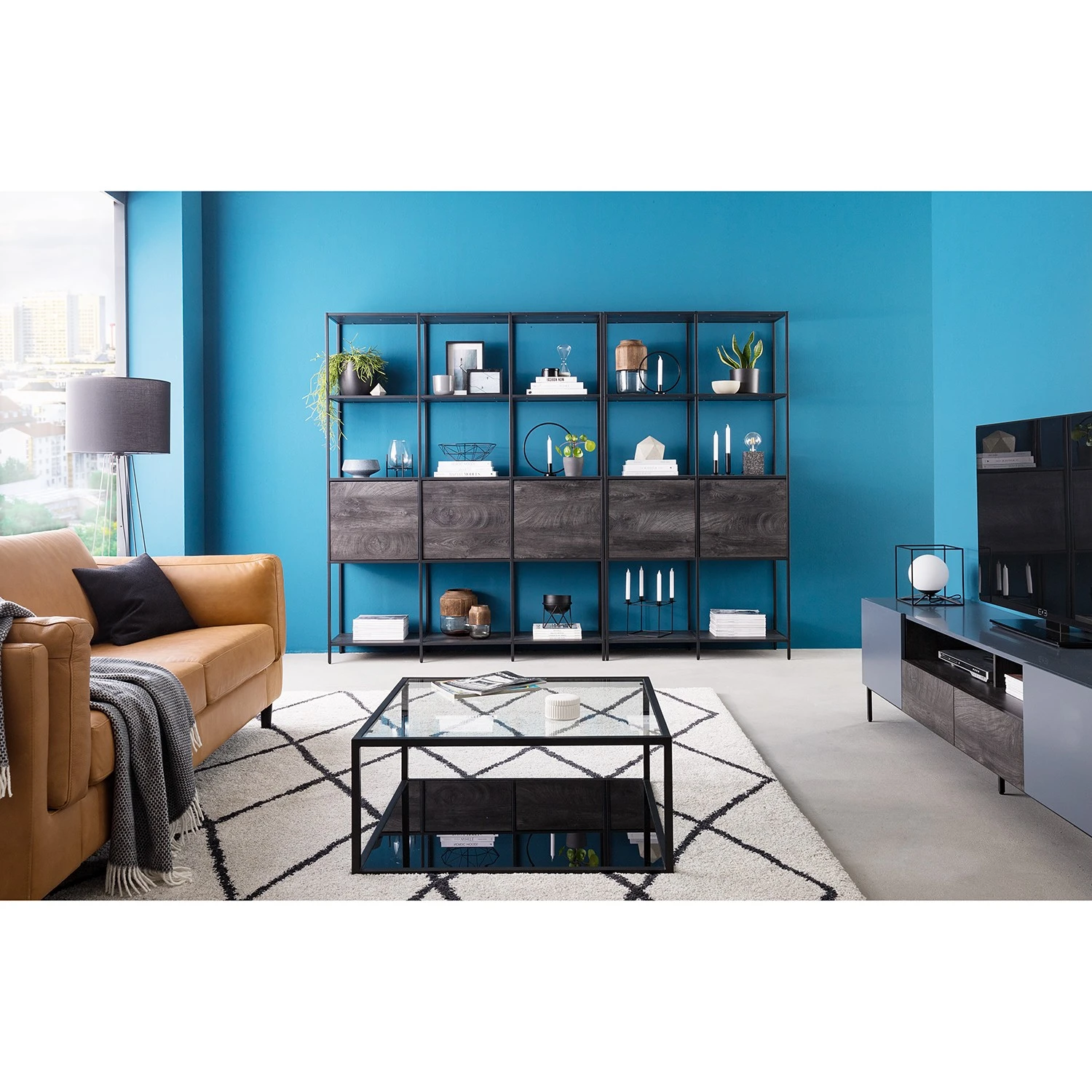 Fredriks Regal Meon III - Eiche Grau Dekor - Breite: 150 cm 5 Fredriks Regal Meon III - Eiche Grau Dekor - Breite: 150 cm – Bild 5