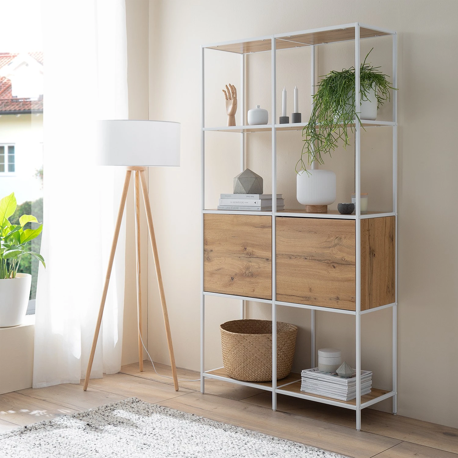 Fredriks Regal Meon III - Eiche Dekor - Breite: 101 cm 2 Fredriks Regal Meon III - Eiche Dekor - Breite: 101 cm – Bild 2