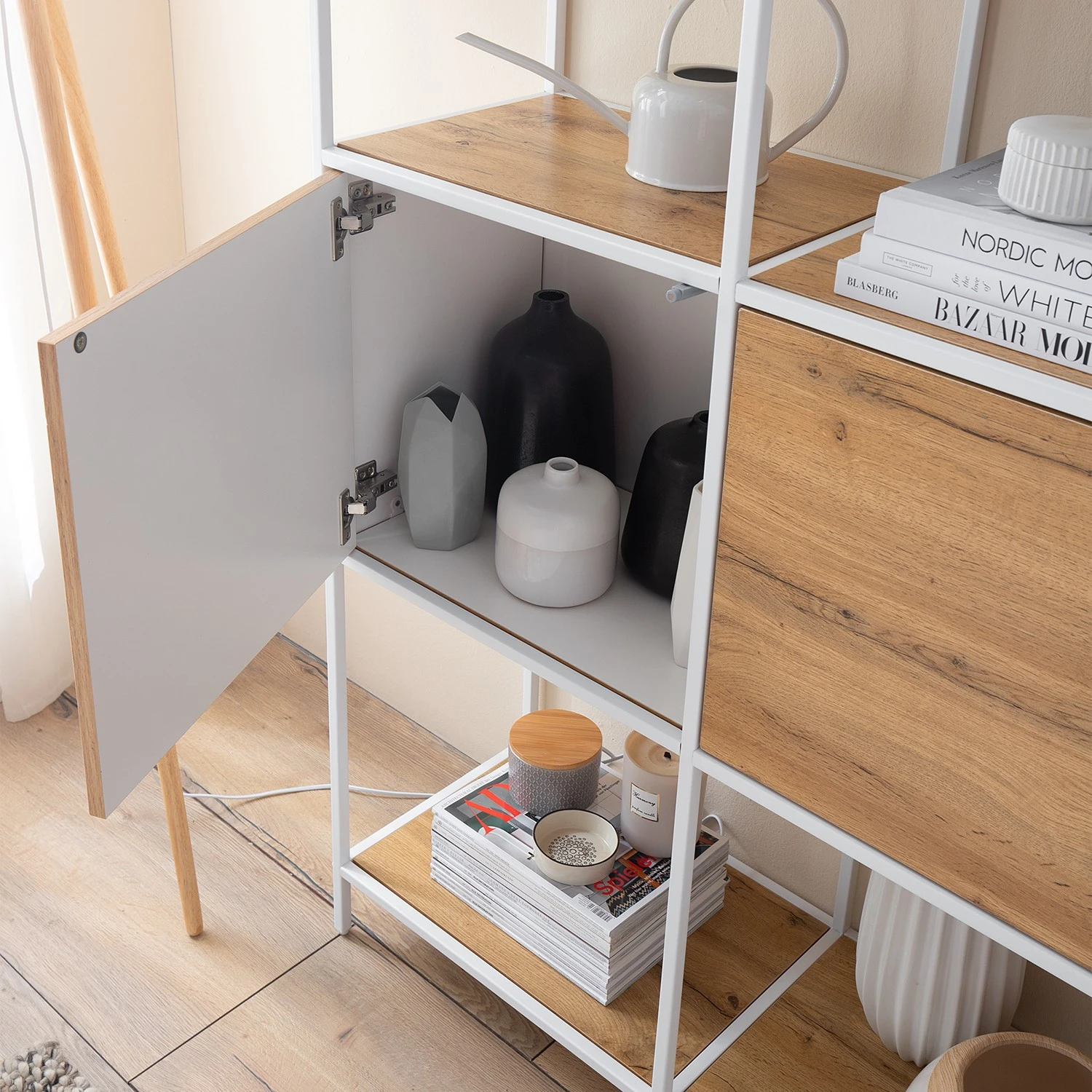 Fredriks Regal Meon III - Eiche Dekor - Breite: 101 cm 16 Fredriks Regal Meon III - Eiche Dekor - Breite: 101 cm – Bild 16