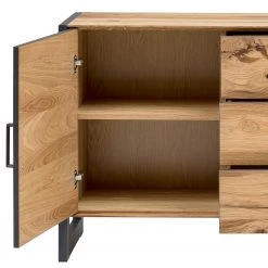 Naturoo Sideboard Ironwood I - Echtholzfurnier / Metall - Alteiche / Grau -Wohnzimmermöbel boutique en ligne 1000213242 200512 14005800056 DETAILS P000000001000213242