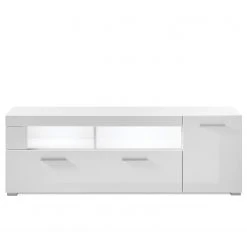 Loftscape Lowboard Cely - Hochglanz Weiß / Matt Weiß - Breite: 140 cm -Wohnzimmermöbel boutique en ligne 1000213881 200525 13132900052 DETAILS P000000001000213881