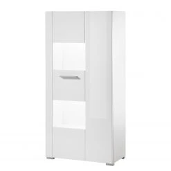 Loftscape Highboard Cely I - Hochglanz Weiß / Matt Weiß