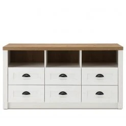 Norrwood Lowboard Proville I - Eiche Weiß Dekor / Eiche Dekor 8 Norrwood Lowboard Proville I - Eiche Weiß Dekor / Eiche Dekor -Wohnzimmermöbel boutique en ligne 1000213903 200525 13155300189 DETAILS P000000001000213903