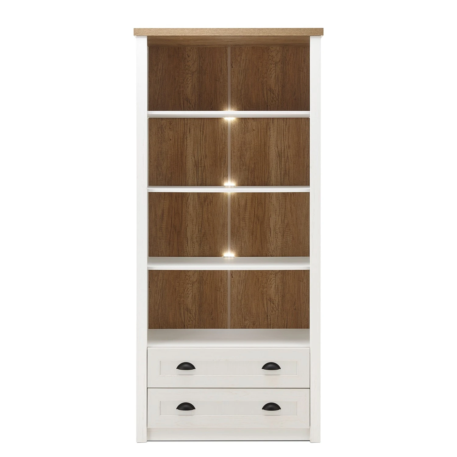 Norrwood Regal Proville III - Eiche Weiß Dekor / Eiche Dekor 4 Norrwood Regal Proville III - Eiche Weiß Dekor / Eiche Dekor – Bild 4