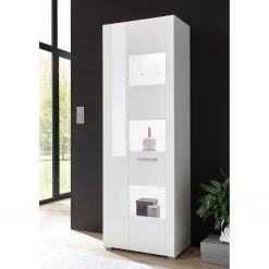 Loftscape Standvitrine Cely - Hochglanz Weiß / Matt Weiß -Wohnzimmermöbel boutique en ligne 1000213914 200525 13164300237 MOOD DETAILS P000000001000213914 mood