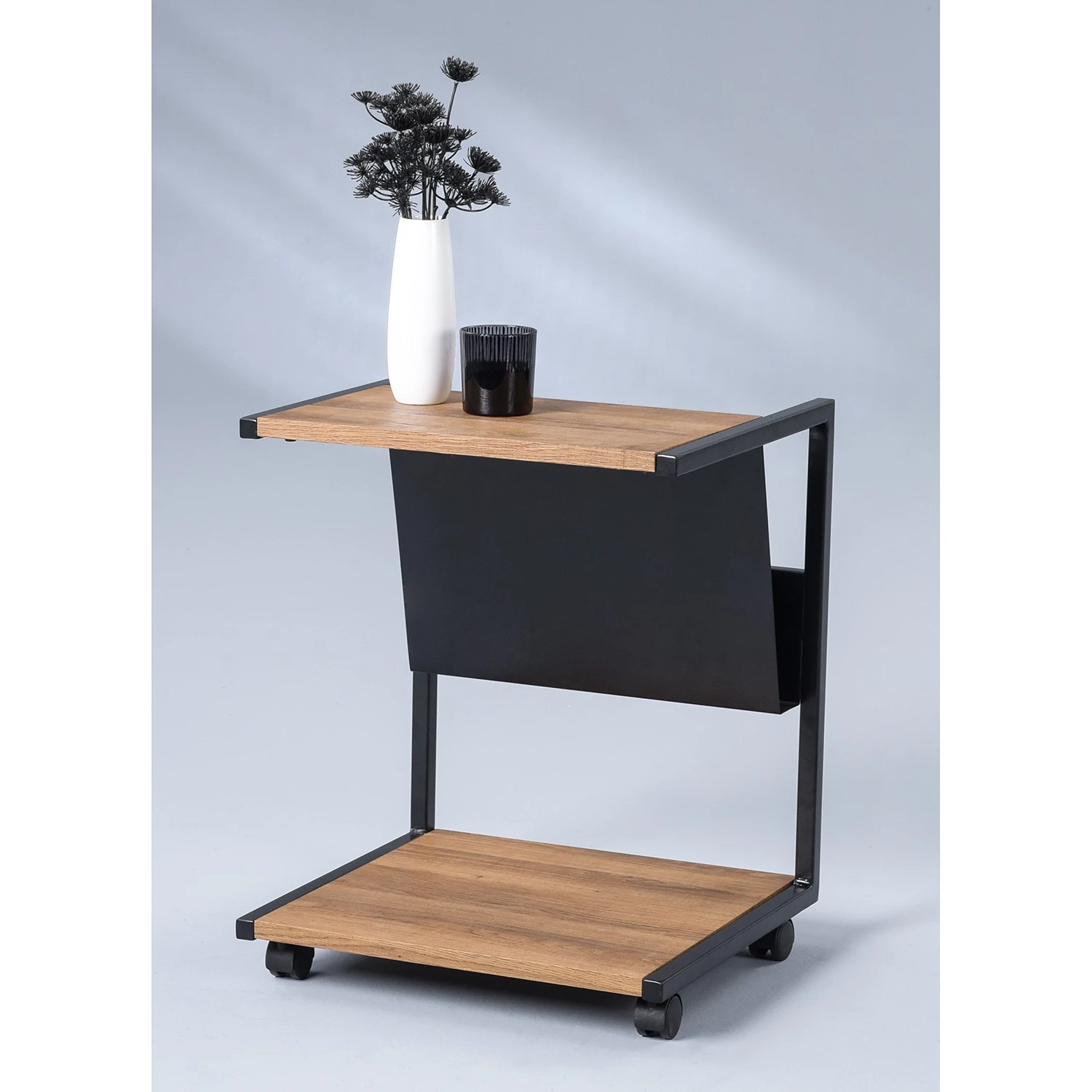 Loftscape Beistelltisch Eastmark - Eiche Dekor / Schwarz 2 Loftscape Beistelltisch Eastmark - Eiche Dekor / Schwarz – Bild 2