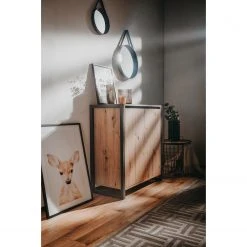 Red Living Kommode Denville I - Eiche Artisan Dekor / Anthrazit -Wohnzimmermöbel boutique en ligne 1000214486 200608 14145800005 MOOD DETAILS P000000001000214486 mood