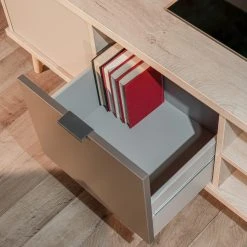 Mørteens TV-Lowboard Elysian - Grau / Eiche Dekor -Wohnzimmermöbel boutique en ligne 1000214491 200608 14160700071 DETAILS P000000001000214491