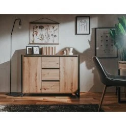 Red Living Kommode Denville II - Eiche Artisan Dekor / Anthrazit -Wohnzimmermöbel boutique en ligne 1000214501 200608 14164700095 MOOD DETAILS P000000001000214501 mood