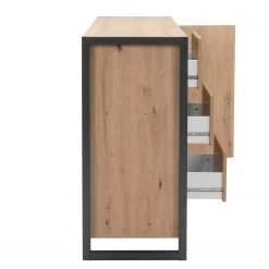 Red Living Kommode Denville II - Eiche Artisan Dekor / Anthrazit -Wohnzimmermöbel boutique en ligne 1000214501 200608 14165500100 DETAILS P000000001000214501