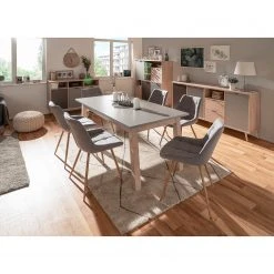 Mørteens Sideboard Elysian - Grau / Eiche Dekor -Wohnzimmermöbel boutique en ligne 1000214503 200608 14173800125 MOOD DETAILS P000000001000214503 mood