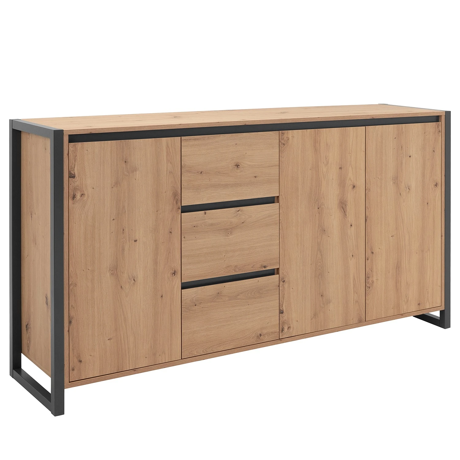 Red Living Sideboard Denville - Eiche Artisan Dekor / Anthrazit 1 Red Living Sideboard Denville - Eiche Artisan Dekor / Anthrazit