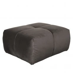 Jack & Alice Polsterhocker Malter - Samt - Dunkelgrau