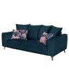Jack & Alice Sofa Polich (2-Sitzer) - Samt - Dunkelblau