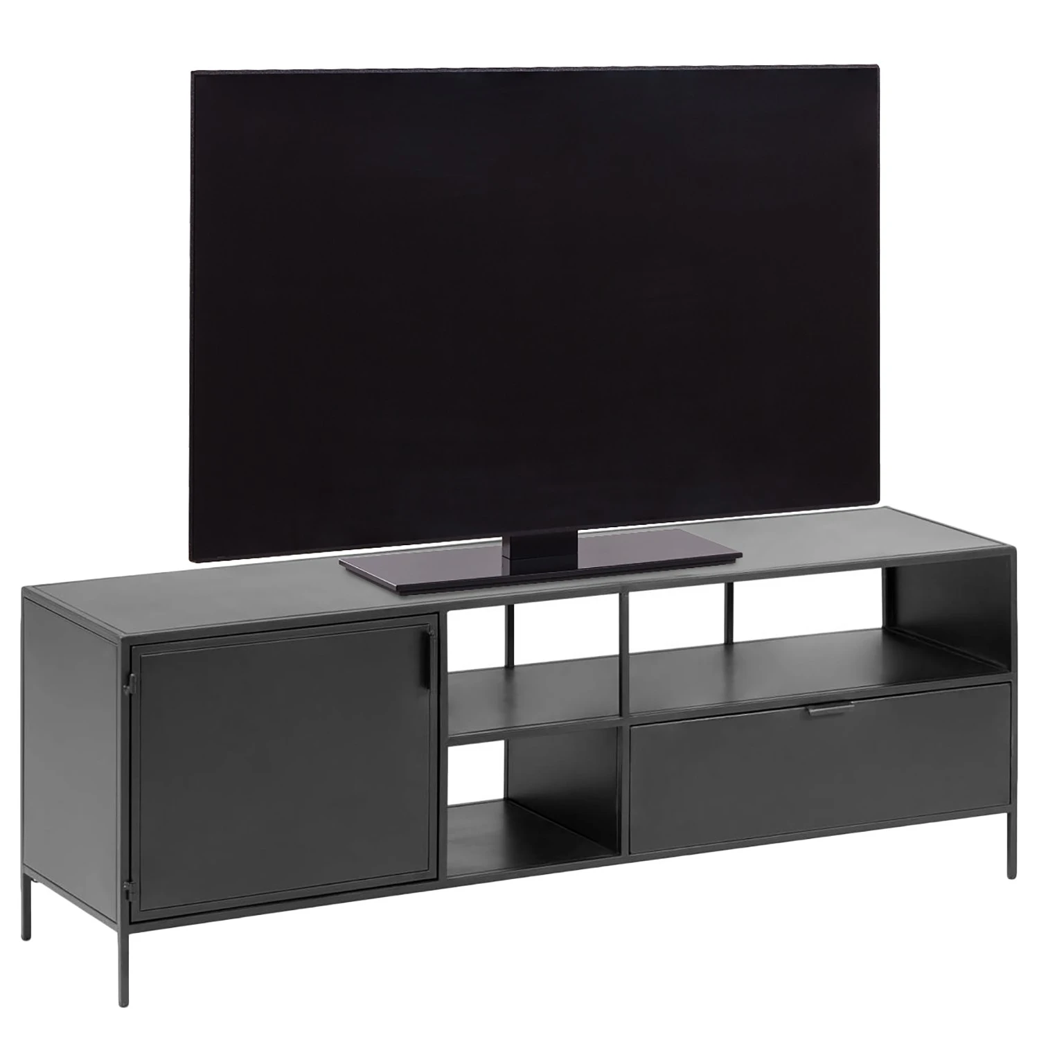 Red Living TV-Lowboard Exford - Metall - Schwarz 1 Red Living TV-Lowboard Exford - Metall - Schwarz