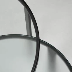 Norrwood Beistelltisch Gilman (2er Set) - Glas / Metall - Schwarz -Wohnzimmermöbel boutique en ligne 1000215310 200612 09130300082 DETAILS P000000001000215310