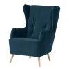 Fredriks Sessel Bonham - Samt - Marineblau