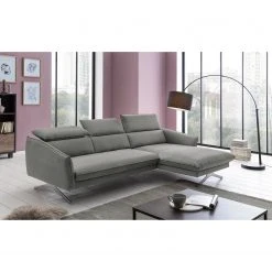 Fredriks Ecksofa Silt - Samt - Hellgrau - Longchair davorstehend rechts -Wohnzimmermöbel boutique en ligne 1000215470 201209 18165900677 MOOD DETAILS P000000001000215470 mood