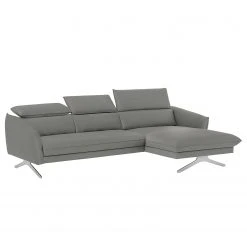 Fredriks Ecksofa Silt - Samt - Hellgrau - Longchair davorstehend rechts -Wohnzimmermöbel boutique en ligne 1000215470 201209 18165900678 DETAILS P000000001000215470