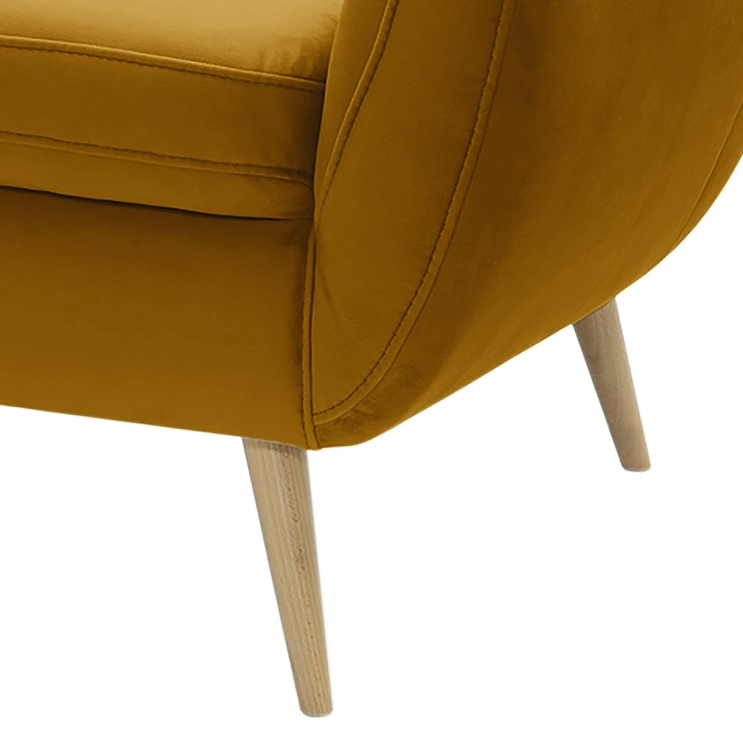 Fredriks Polstergarnitur Sawston I (3-2) - Samt - Olivgelb 11 Fredriks Polstergarnitur Sawston I (3-2) - Samt - Olivgelb – Bild 11