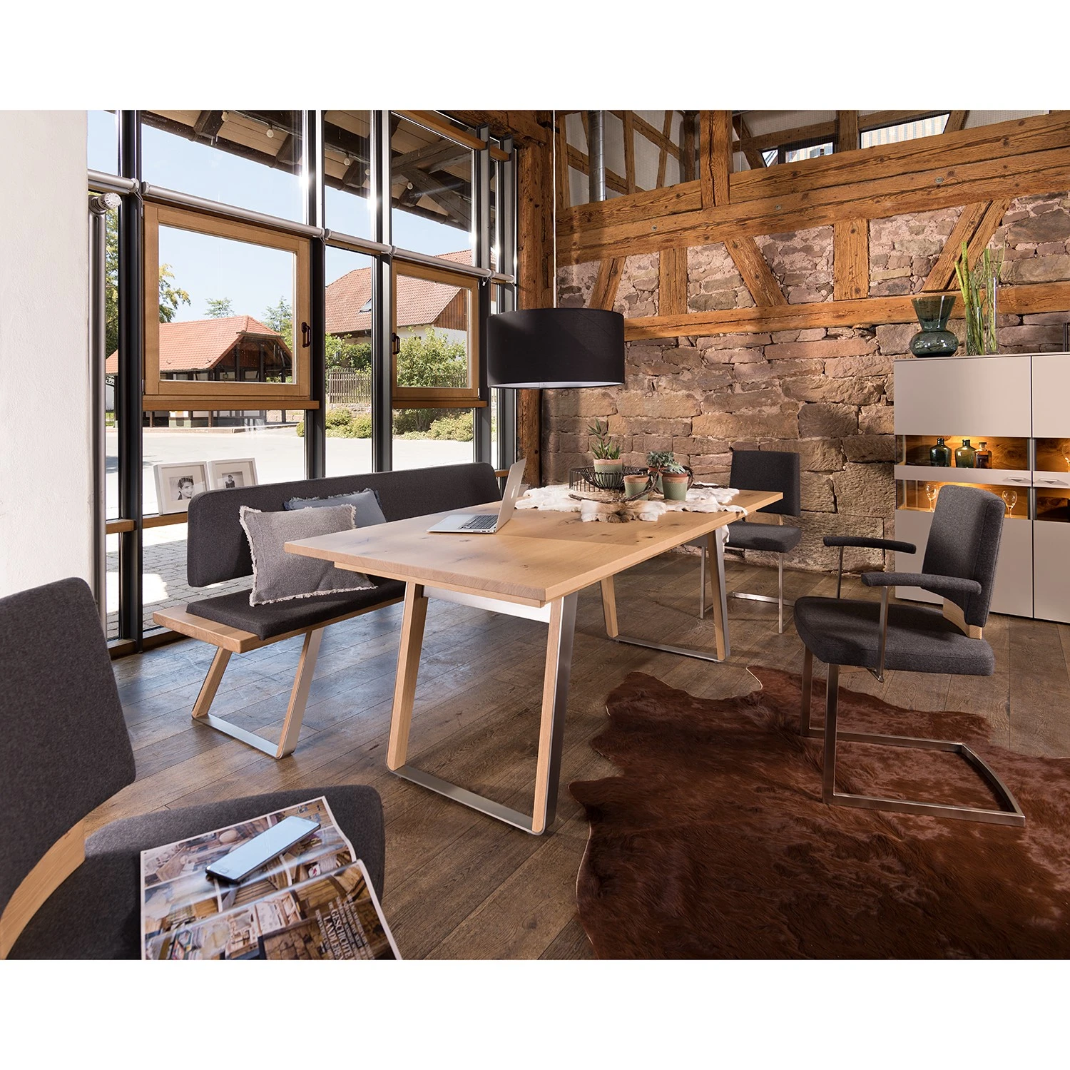 GWINNER Esstisch Ramsay - Breite: 200 cm - Ausziehbar 2 GWINNER Esstisch Ramsay - Breite: 200 cm - Ausziehbar – Bild 2