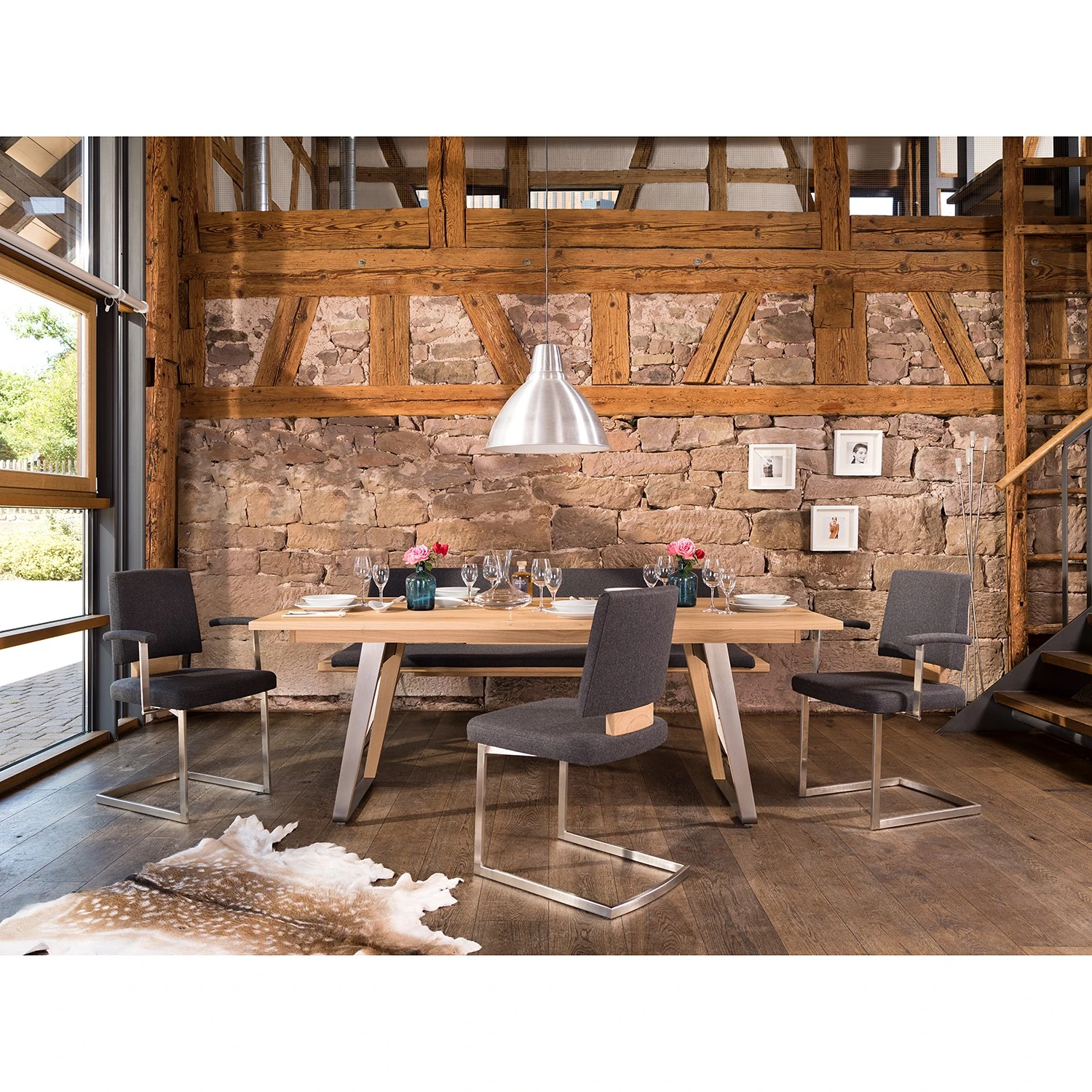 GWINNER Esstisch Ramsay - Breite: 200 cm - Ausziehbar 3 GWINNER Esstisch Ramsay - Breite: 200 cm - Ausziehbar – Bild 3