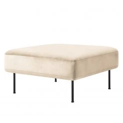 Fredriks Polsterhocker Bleecker - Samt - Creme