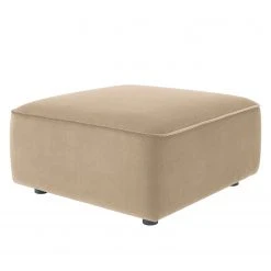 Fredriks Polsterhocker Berlou II - Webstoff - Beige