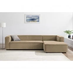 Fredriks Ecksofa Berlou II - Microfaser - Beige - Longchair davorstehend rechts -Wohnzimmermöbel boutique en ligne 1000216280 210218 14200200168 MOOD DETAILS P000000001000216280 mood