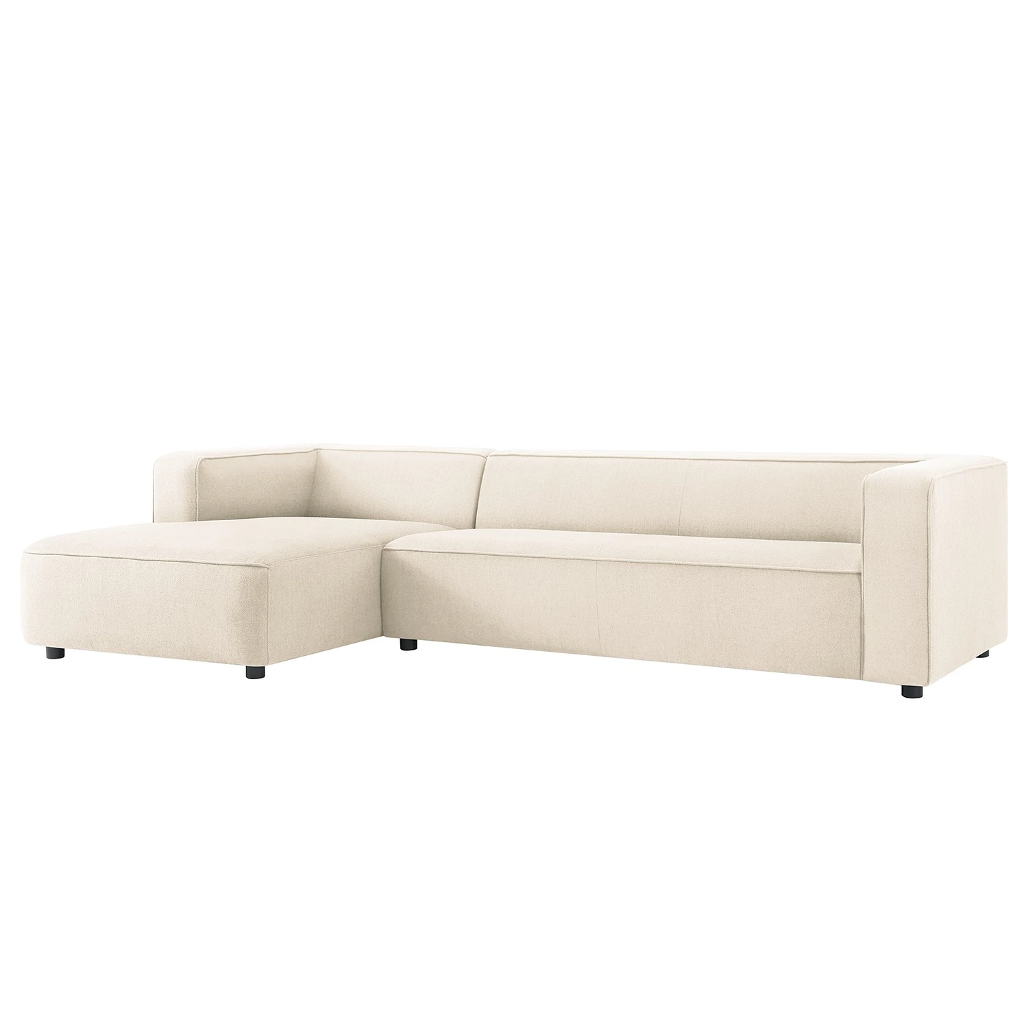 Fredriks Ecksofa Berlou I - Webstoff - Creme - Longchair davorstehend links 1 Fredriks Ecksofa Berlou I - Webstoff - Creme - Longchair davorstehend links